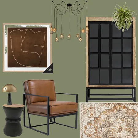 Warm Masculine Study Interior Design Mood Board by oz design artarmon on Style Sourcebook