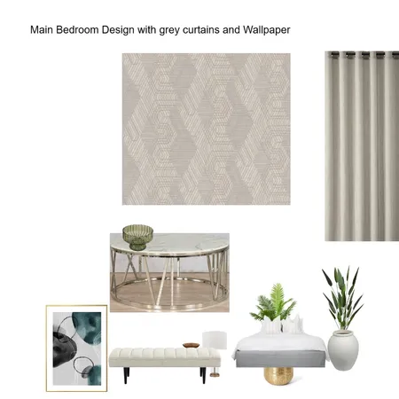 Minimalist Stone Curtains Design Color Scheme with Wallpaper: Caroline Interior Design Mood Board by Asma Murekatete on Style Sourcebook