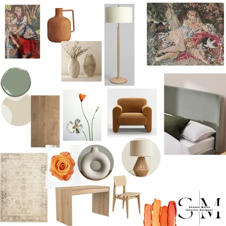 Bedroom moodboard vintage cozy modern Interior Design Mood Board by Livia Suzana on Style Sourcebook