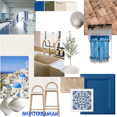 Mediterranean Interior Design Mood Board by Courtney Hazbic Interiors on Style Sourcebook