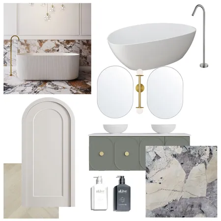 Luxe bathroom selections Interior Design Mood Board by Manea Interior Design & Styling on Style Sourcebook