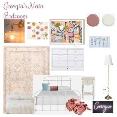 Georgia's Main Bedroom Interior Design Mood Board by Sarah on Style Sourcebook