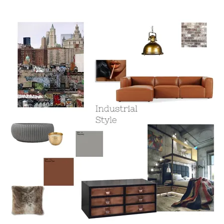 Industrial style mood board Interior Design Mood Board by mariam8090m@outlook.com on Style Sourcebook