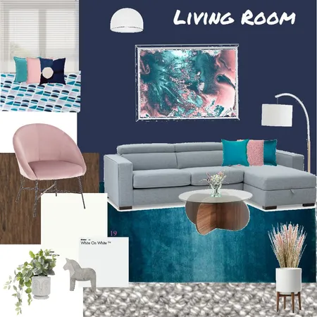 navy blue living Interior Design Mood Board by Ruth Fisher on Style Sourcebook