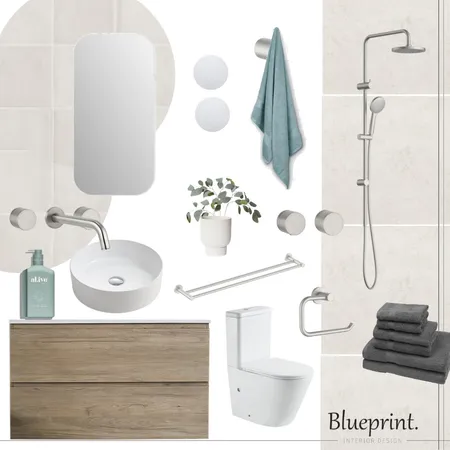 Nell Bathroom Interior Design Mood Board by Blueprint Interior Design on Style Sourcebook