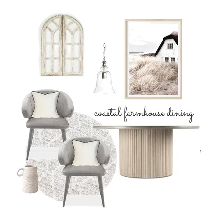 Coastal Farmhouse Dining Interior Design Mood Board by creative grace interiors on Style Sourcebook