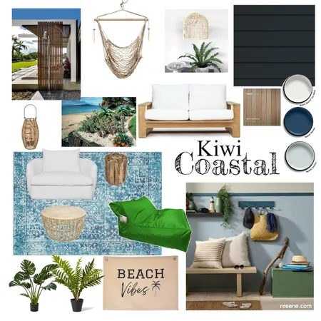 Kiwi Coastal Interior Design Mood Board by Hoahoa Design on Style Sourcebook