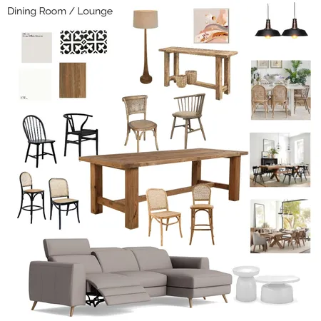 Longe Dining Interior Design Mood Board by blackmortar on Style Sourcebook