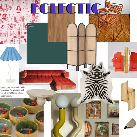 eclectic mood board Interior Design Mood Board by metearose on Style Sourcebook