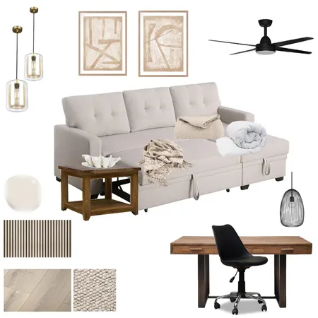 Guest Bedroom Study Interior Design Mood Board by TraceyR on Style Sourcebook