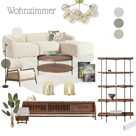 Living Room with green Details Interior Design Mood Board by ChristinaAlbah on Style Sourcebook