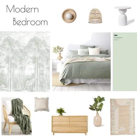Modern Bedroom Interior Design Mood Board by Audrey Muse Interiors on Style Sourcebook