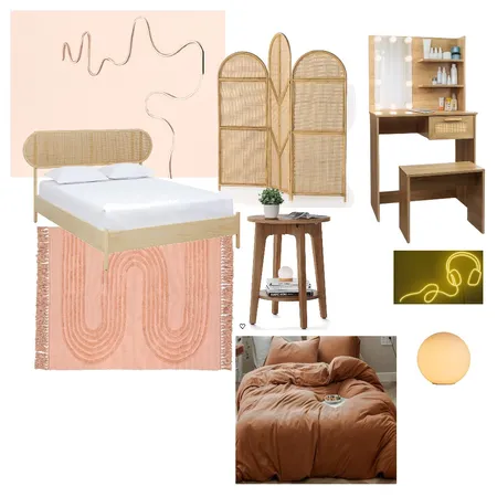 Talia's Bedroom Interior Design Mood Board by Artaraatelier on Style Sourcebook