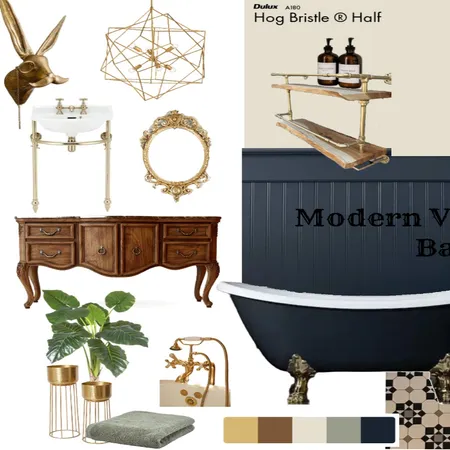 Room Specific - Modern Victorian Bathroom Interior Design Mood Board by ZuriDesigns on Style Sourcebook