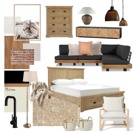 Modern Rustic Interior Design Mood Board by Tchn on Style Sourcebook