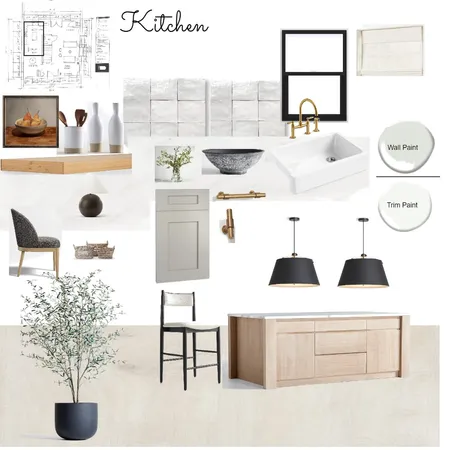 Kitchen Sample Board Interior Design Mood Board by Allison Kayes Designs on Style Sourcebook