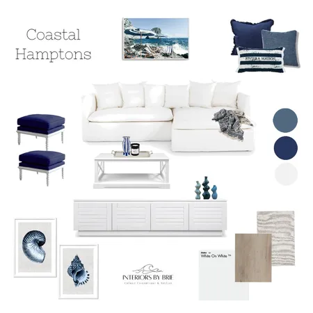 Coastal Hamptons Interior Design Mood Board by Interiors by Brie on Style Sourcebook