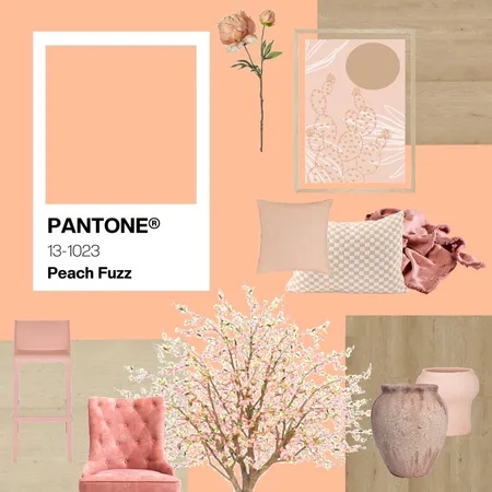 Peach Fuzz Social Post v6 Interior Design Mood Board by swhitehill@armstrongflooring.au on Style Sourcebook