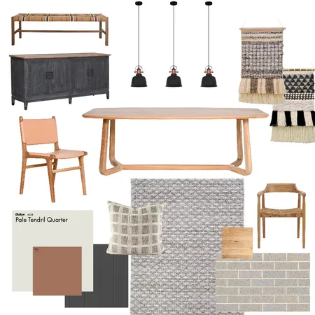 Modern Country Dining Interior Design Mood Board by AnnieRosie on Style Sourcebook