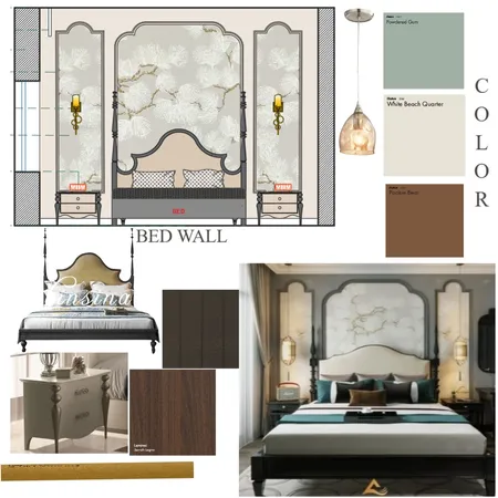 BEDWALLLLL Interior Design Mood Board by vaishnavi mishra on Style Sourcebook