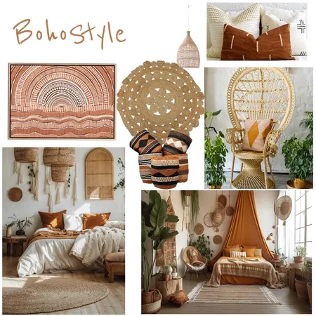 2_ Sample board Boho_ Manuel Nesta_ Interior Design Mood Board by manu' on Style Sourcebook