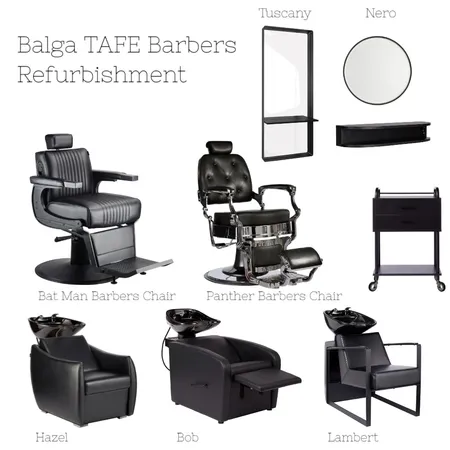 Balga TAFE  Barbers Interior Design Mood Board by wasales on Style Sourcebook