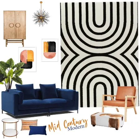 Mid Century Fun Interior Design Mood Board by Ārow Visions Interiors on Style Sourcebook