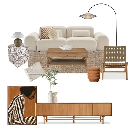 Sabi Living Area Moodboard Interior Design Mood Board by Servini Studio on Style Sourcebook