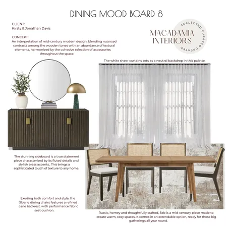 Casa Davis Dining Concept 8 Interior Design Mood Board by Casa Macadamia on Style Sourcebook