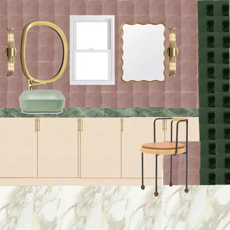 Ensuite - Blush & Emerald Interior Design Mood Board by dl2407 on Style Sourcebook