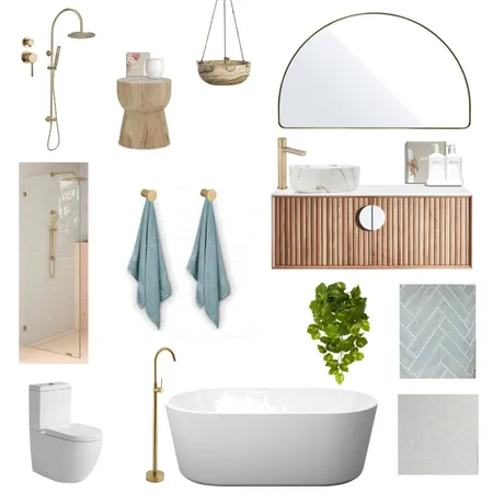 Coastal Calm Ensuite Interior Design Mood Board by Morrissey Home Styling on Style Sourcebook