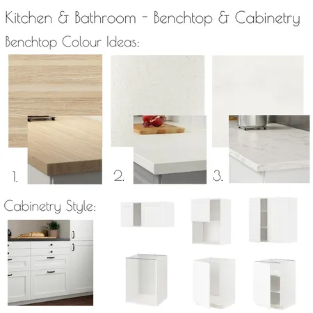 Kitchen & Bathroom - Benchtop & Cabinetry Interior Design Mood Board by Libby Malecki Designs on Style Sourcebook