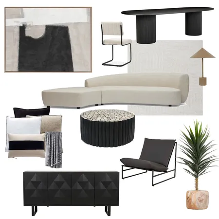 Modern Monochrome Interior Design Mood Board by HELLO@CASARAE.COM.AU on Style Sourcebook