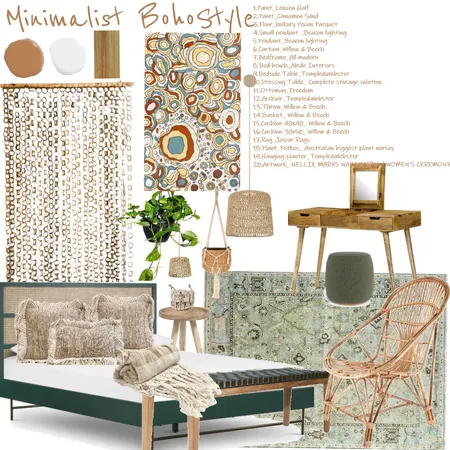 12_ Sample board Minimalist boho_ Manuel Nesta_ Interior Design Mood Board by manu' on Style Sourcebook