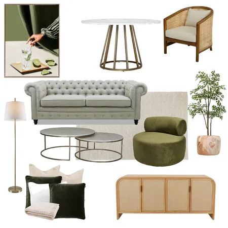 Olive luxe Interior Design Mood Board by HELLO@CASARAE.COM.AU on Style Sourcebook