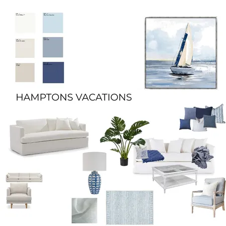 Hamptons Vacation Feel Interior Design Mood Board by DenisaDesigns on Style Sourcebook