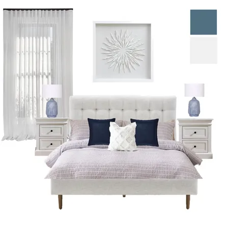 Guest Bedroom Sample Board - Mod 10 Assignment Interior Design Mood Board by Louise Kempson on Style Sourcebook