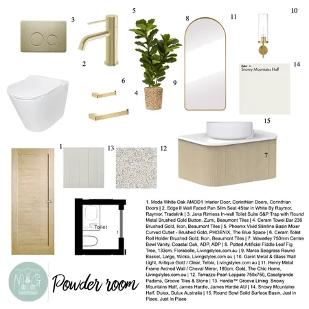 Powder room Interior Design Mood Board by marleyandgus on Style Sourcebook