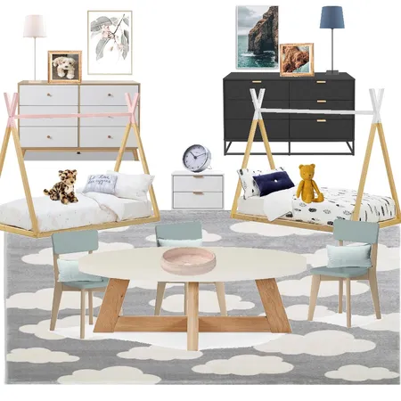 Twin’s bedroom Interior Design Mood Board by Studio Reverie on Style Sourcebook