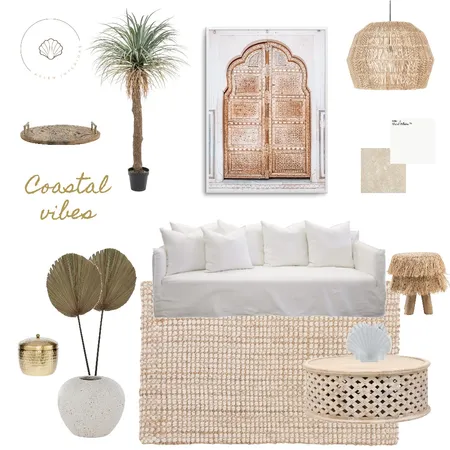 Coastal boho living room Interior Design Mood Board by Arlen Interiors on Style Sourcebook