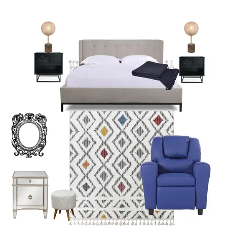 Blue bedroom Interior Design Mood Board by Claudiahazel on Style Sourcebook