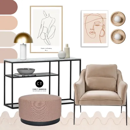 Glamour Interior Design Mood Board by Carly Thorsen Interior Design on Style Sourcebook