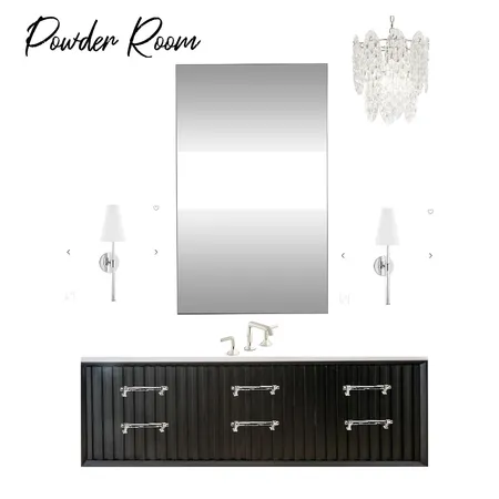 Powder Room Moodboard Interior Design Mood Board by imLV on Style Sourcebook