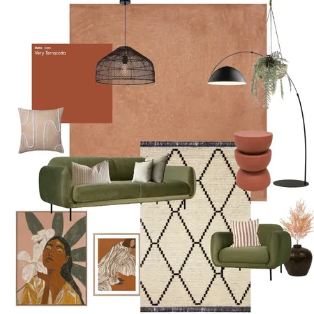 Terracotta earthy Interior Design Mood Board by Millisrmvsk on Style Sourcebook