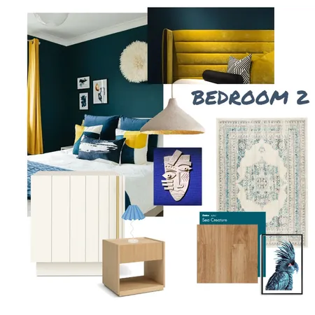 bedroom 2 Interior Design Mood Board by KASHISH23 on Style Sourcebook