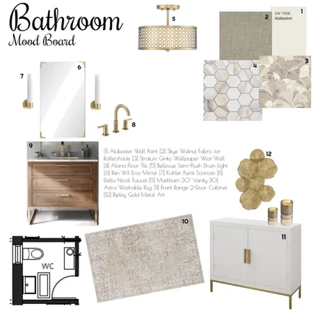 IDI 9 - Bathroom Interior Design Mood Board by hupmanvalery@gmail.com on Style Sourcebook