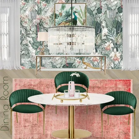 Hollywood Glam Dining Room Interior Design Mood Board by havendesign&concepts on Style Sourcebook