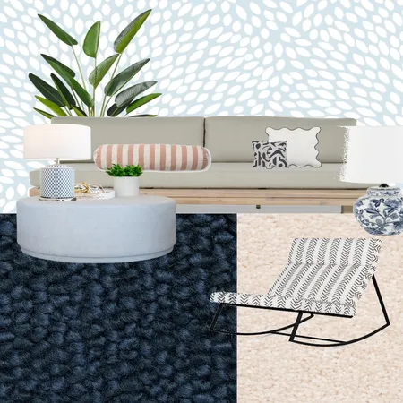 MB salon bleu marine et creme Interior Design Mood Board by Pink Interior Design on Style Sourcebook