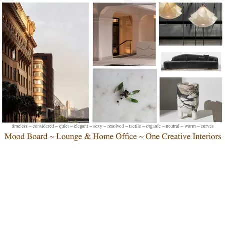 Mood Board - Part A - Lounge & Home Office Interior Design Mood Board by ONE CREATIVE on Style Sourcebook