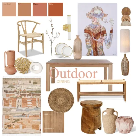 Outdoor Dining Sample Board Interior Design Mood Board by Adaiah Molina on Style Sourcebook